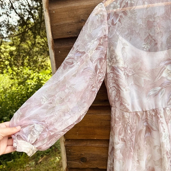 Vintage long sleeved Majestic fully lined Dress - made in  Canada - S - Picture 4 of 10